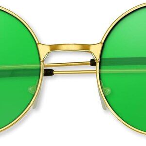 Hippie Sunglasses 70s Round Hippie Glasses Party Decoration Sunglasses for Women